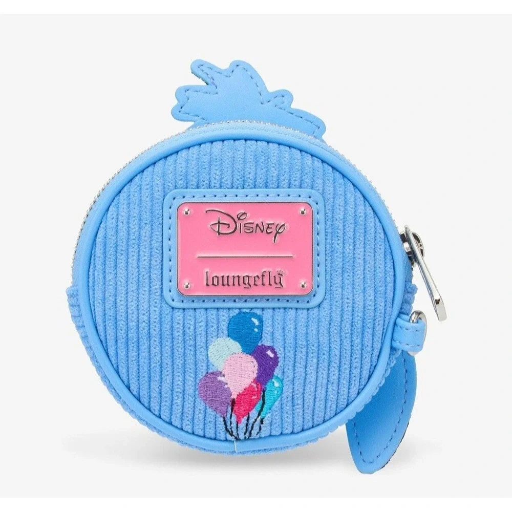 Loungefly Disney Winnie the Pooh Eeyore Peeking Corduroy Blue Backpack & Coin Ba